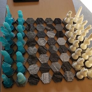 Custom chess board and Chess Set